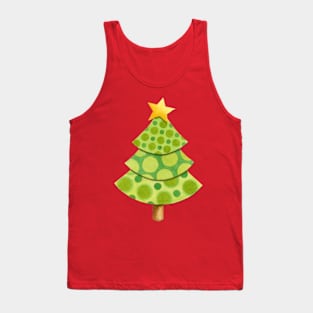 Polka Dot Christmas Tree Tank Top